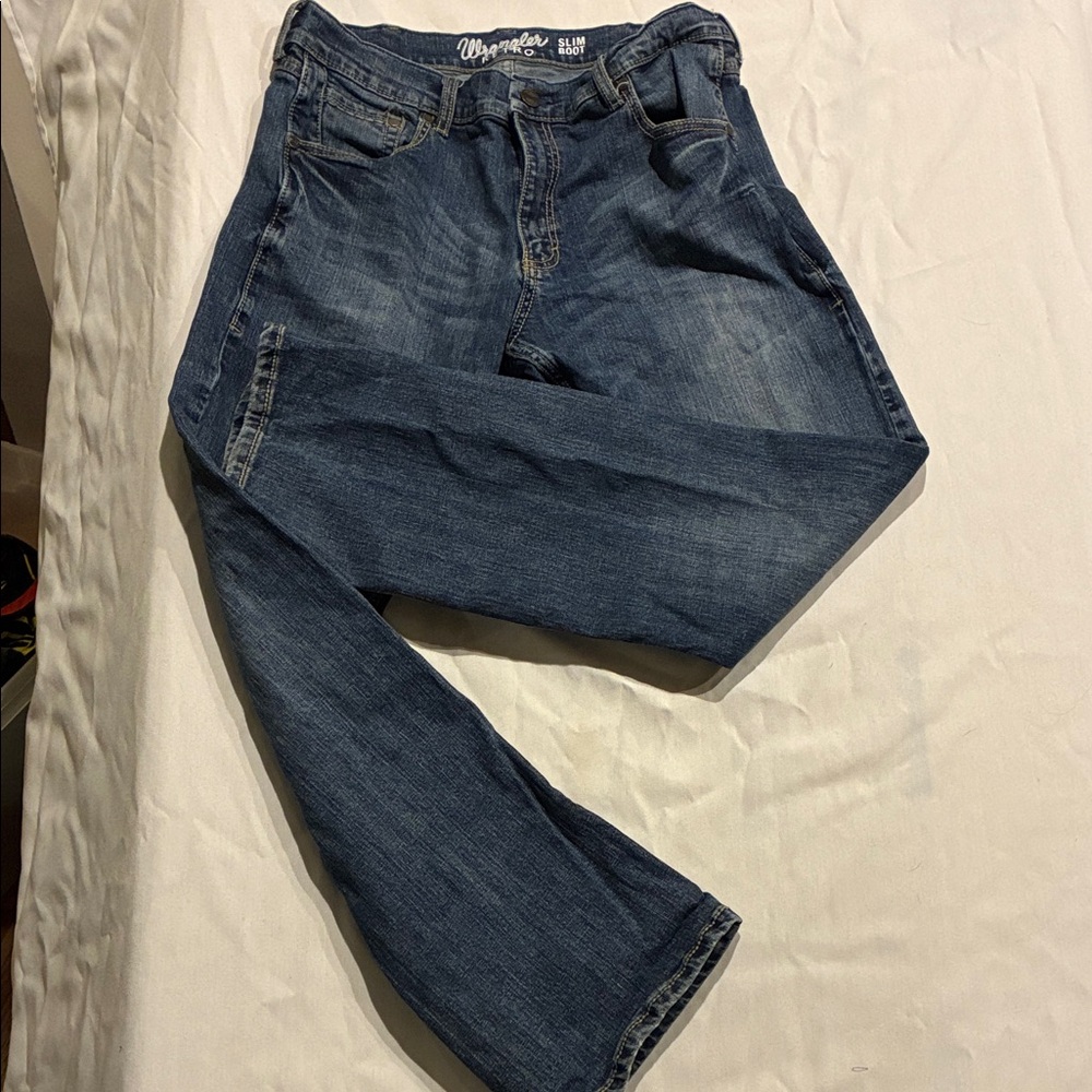 Wrangler Retro Slim Bootcut EUC Men's Relaxed Fit Denim Jeans Retro Look 34/32